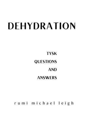 cover image of Dehydration